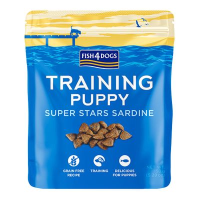 Puppy Super stars sardines treningsgodbiter til valp – Fish4Dogs