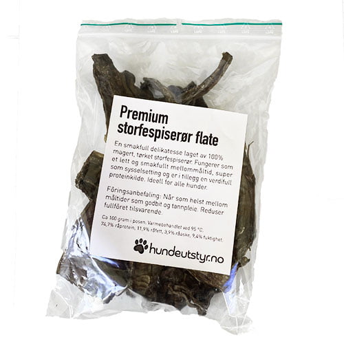 DeliBest Storfespiserør til hund – 100 gram naturell