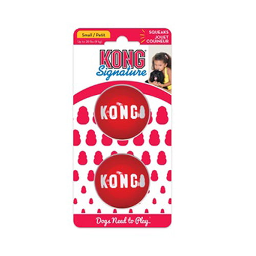 Ekstra solid ball til hund – KONG signature 2 pk.