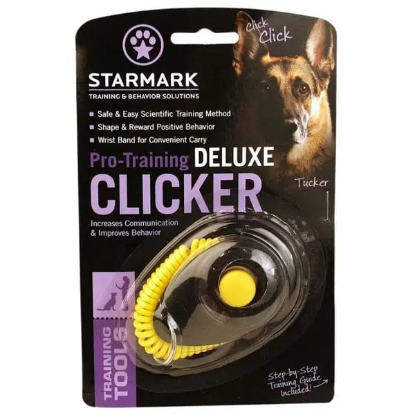 Starmark Deluxe klikker – behagelig treningsklikker med armbånd