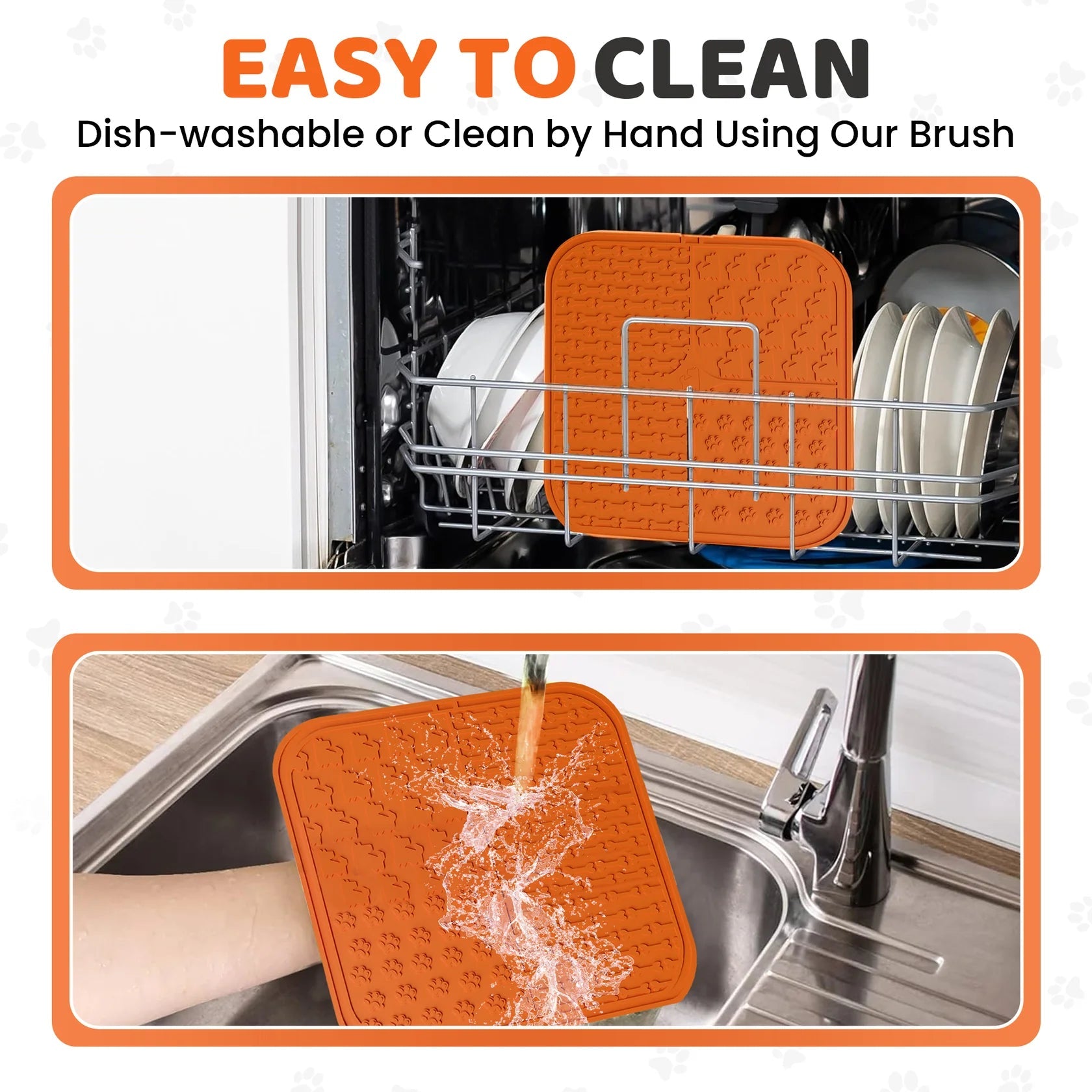 Slikkematte til hund med slikkepott og rengjøringsbørste – Lick Mat | Our Dogs Life