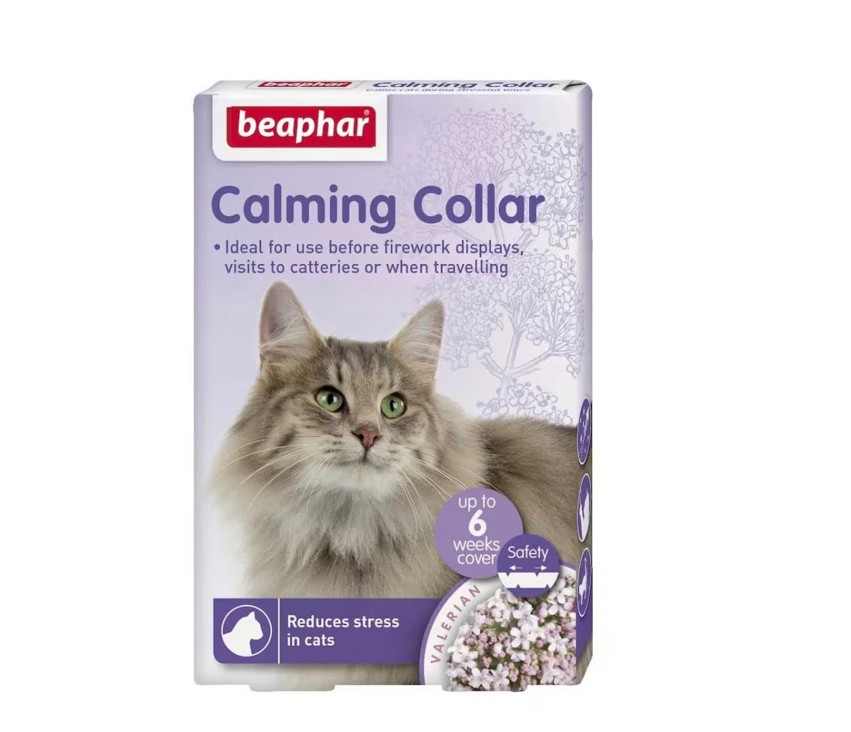 Beaphar Calming beroligende halsbånd til katt med valerian og lavendel
