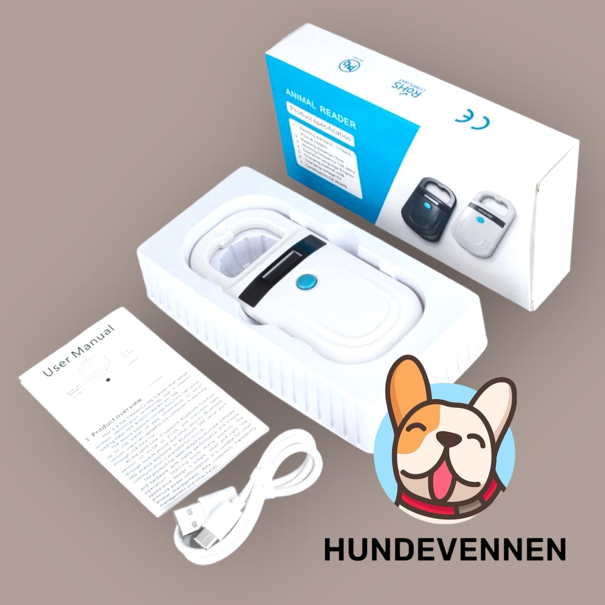 Chipleser for hund