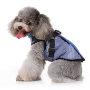 Dash vest med sele til hund - blå