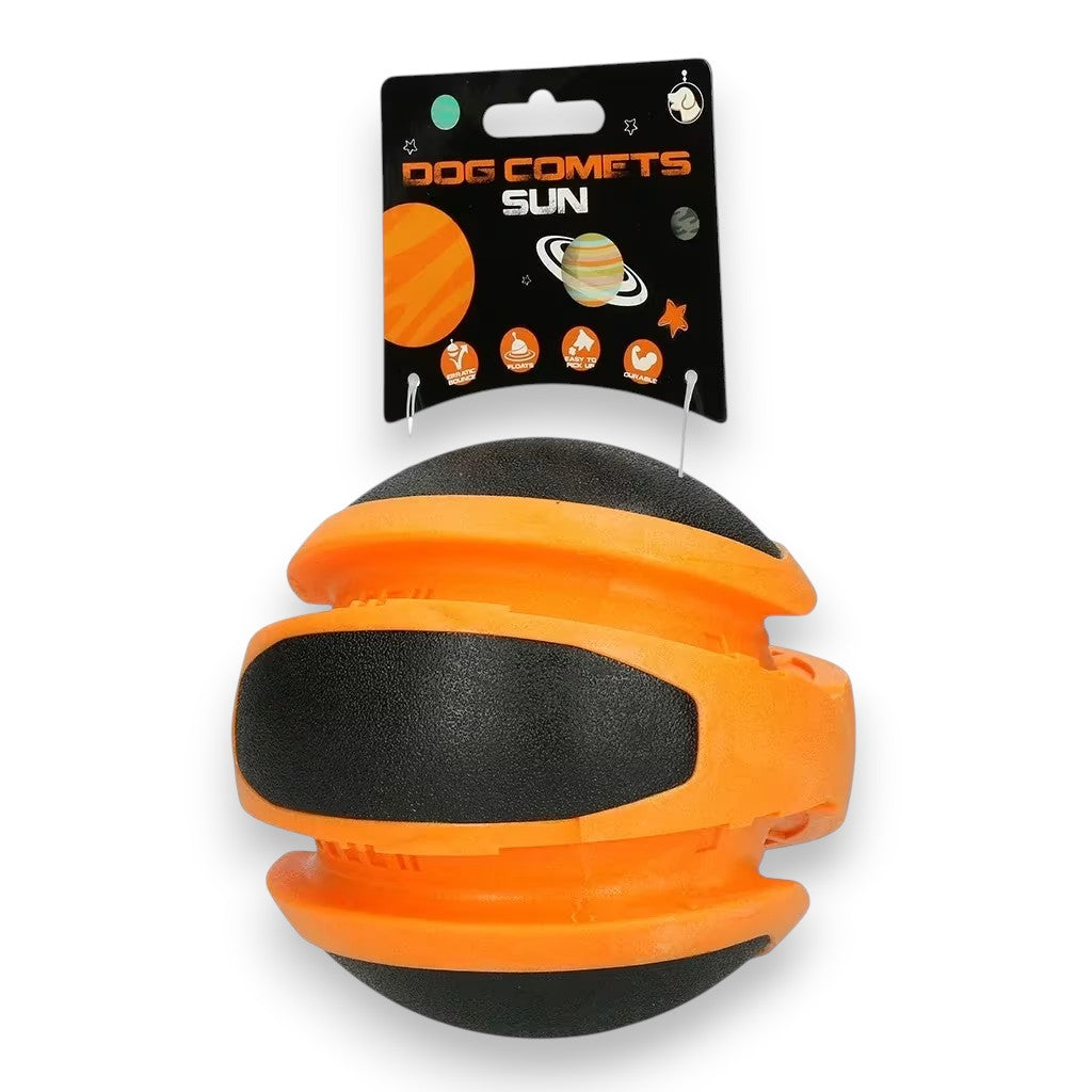 Dog Comets Planets oransje hundeleke 14 cm