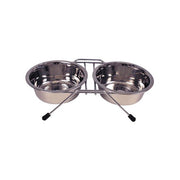 Matbar rustfri - Sett 2 hundeskåler, S-L