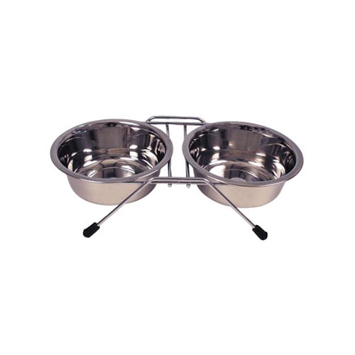 Matbar rustfri - Sett 2 hundeskåler, S-L