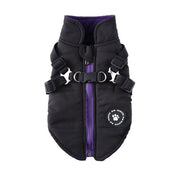 Fashion vest med sele til hund - Sort