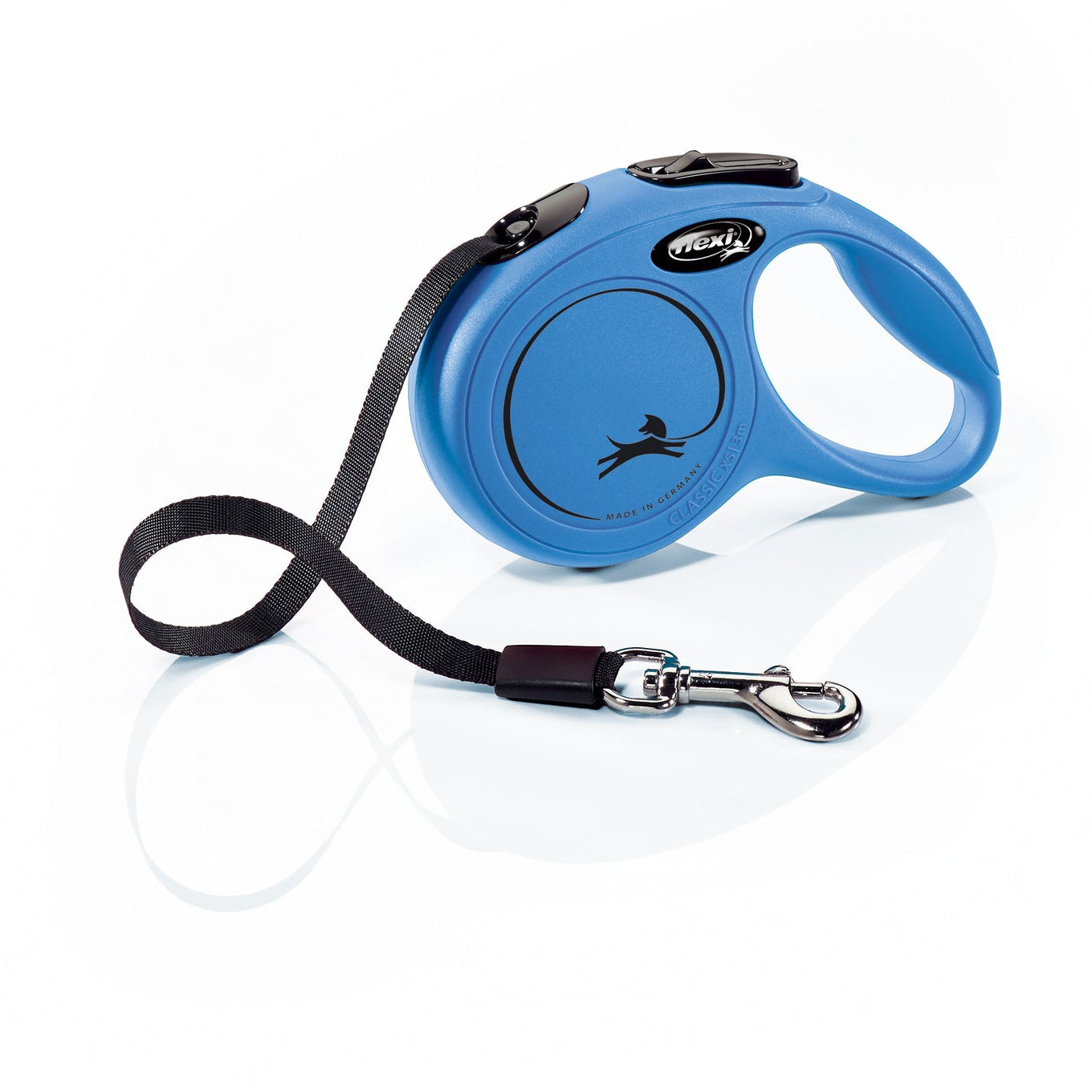 Flexi Classic Compact M rullekobbel 5 m – blått kobbel til hund