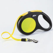 Flexi Classic New Neon M rullebånd, sort med neongul tape