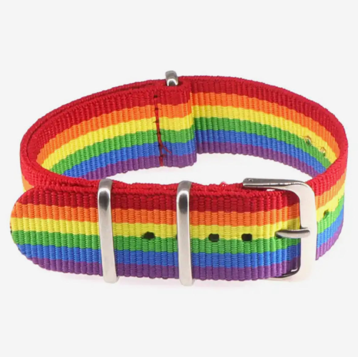 Happy Pride hundehalsbånd med navn – personlig halsbånd