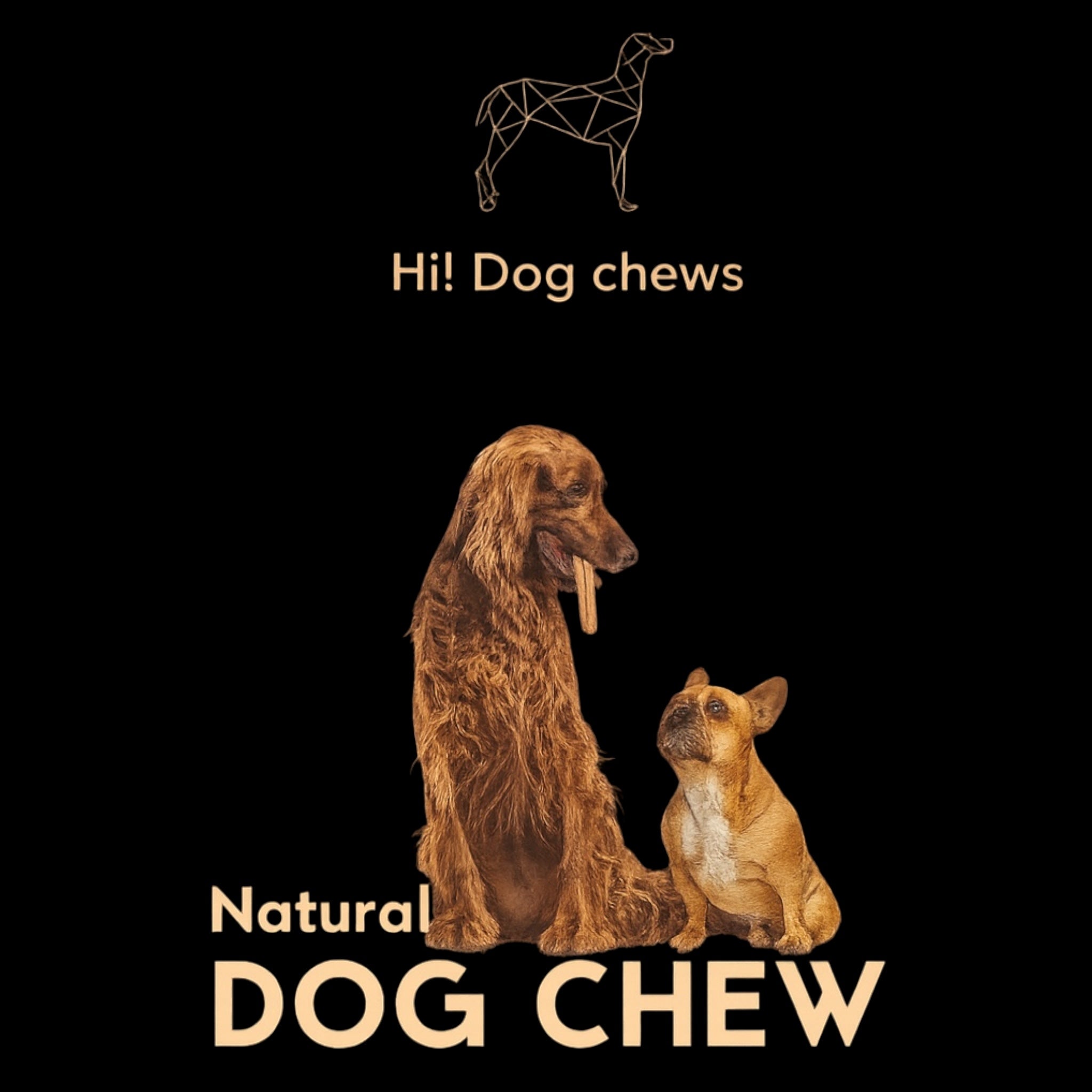 Hi! Dog Chews – Smaksatte ostetygger til hund (Dill & Gurkemeie, S–XL)