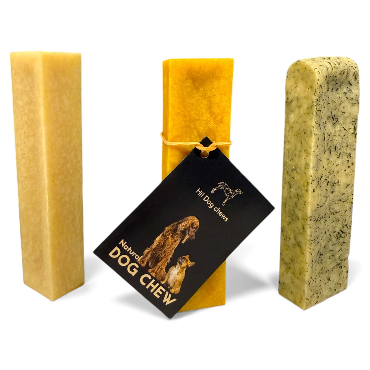 Hi! Dog Chews Nature – Naturlig og langvarig ostetygg til hund (XS–XXL)