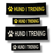 Borrelåsmerke Hund i trening – merke til hundesele