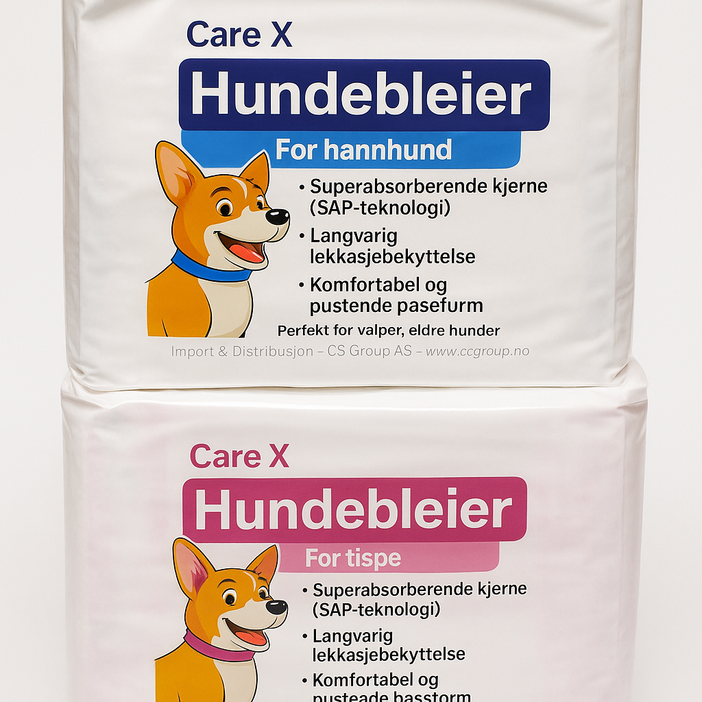 Hundebleier til tispe – Care X 10 stk