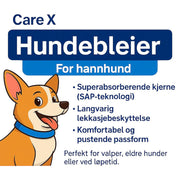 Hundebleier til hannhund – Care X 10 stk