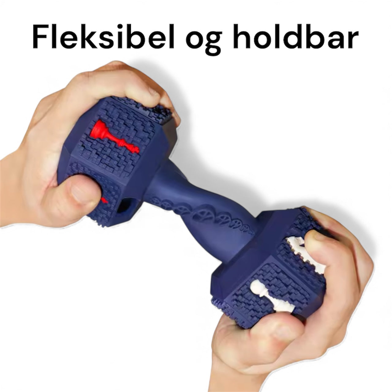 Slitesterk hundeleke med godbitdispenser – aktiviseringsleke i gummi