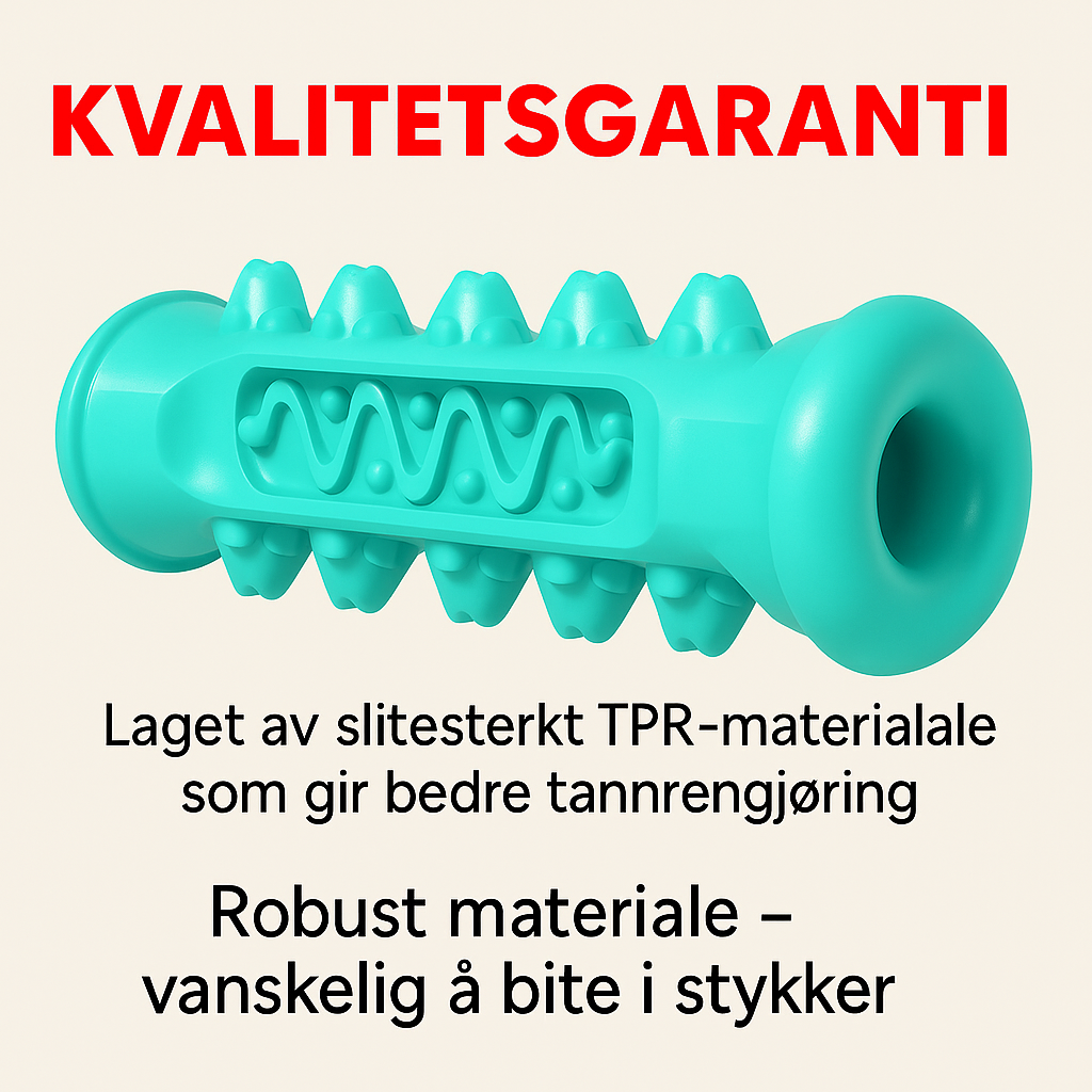 Tyggeleke til hund for tannpleie