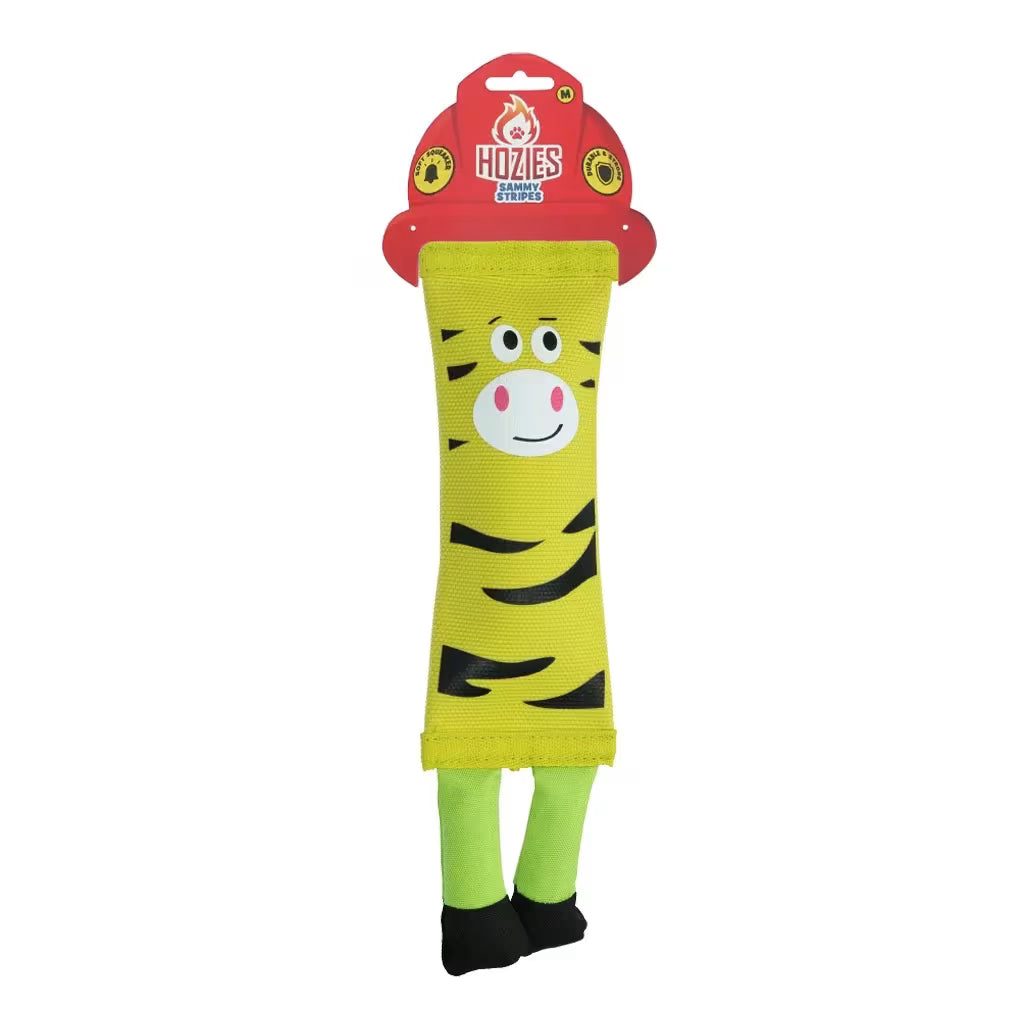 Hozies Sammy Stripes M – hundeleke i brannslange