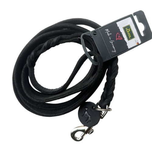 Hundebånd i sort lær – kvalitet fra Hunter