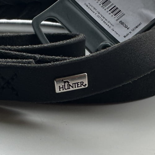 Hundebånd i sort lær – kvalitet fra Hunter