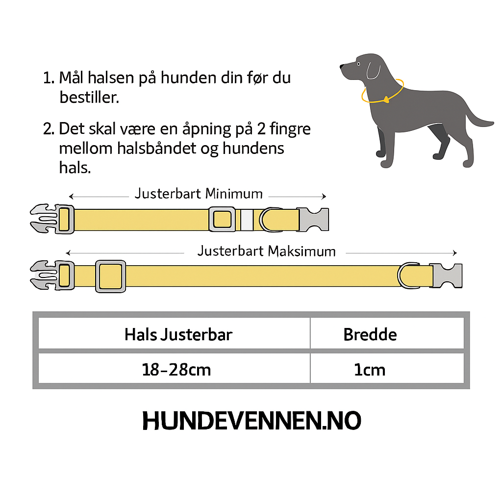 Reflekshalsbånd med bjelle