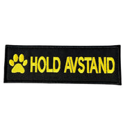 Hold avstand patch til hundesele – borrelåsmerke