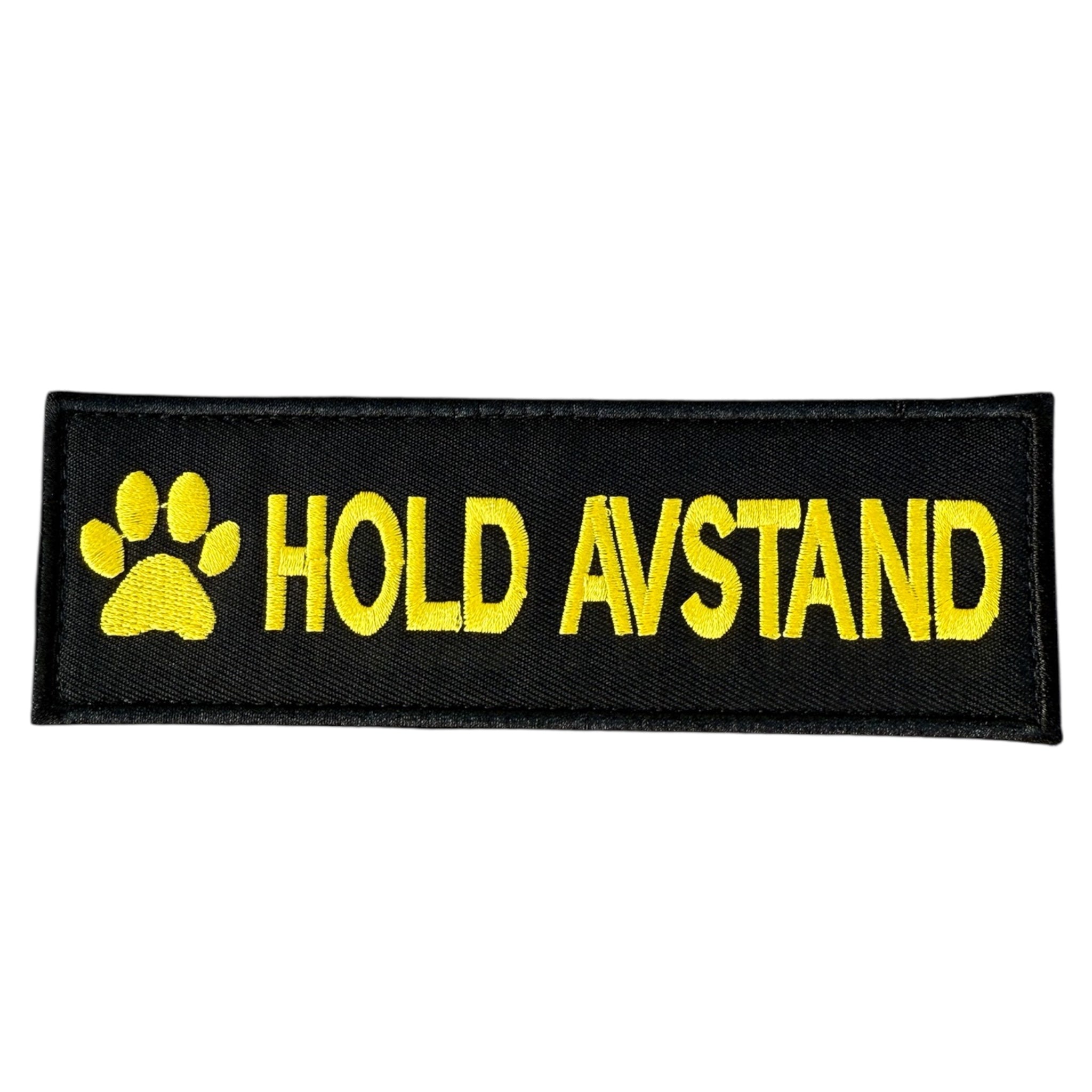 Hold avstand patch til hundesele – borrelåsmerke