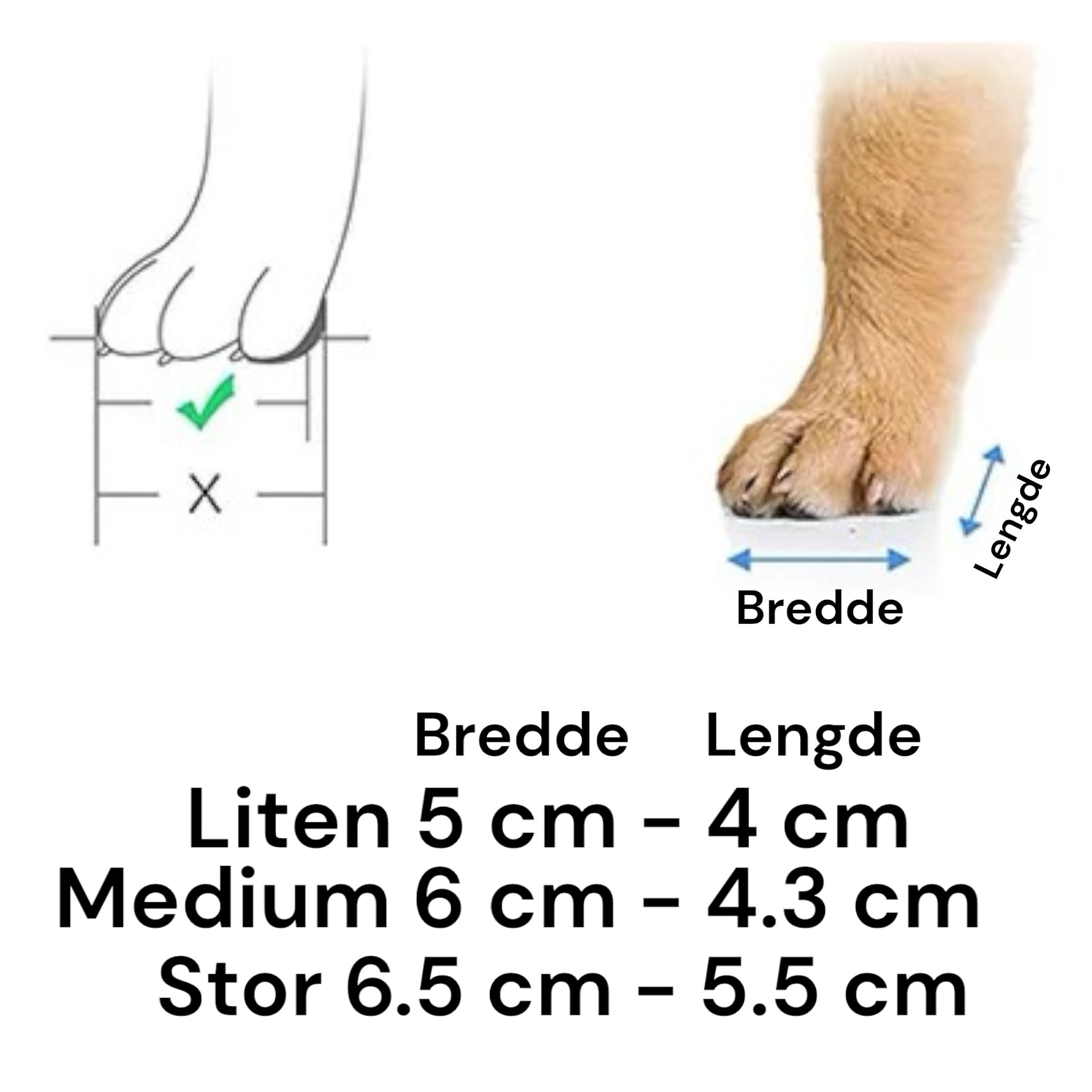 Vanntette potesokker til små hunder og katter