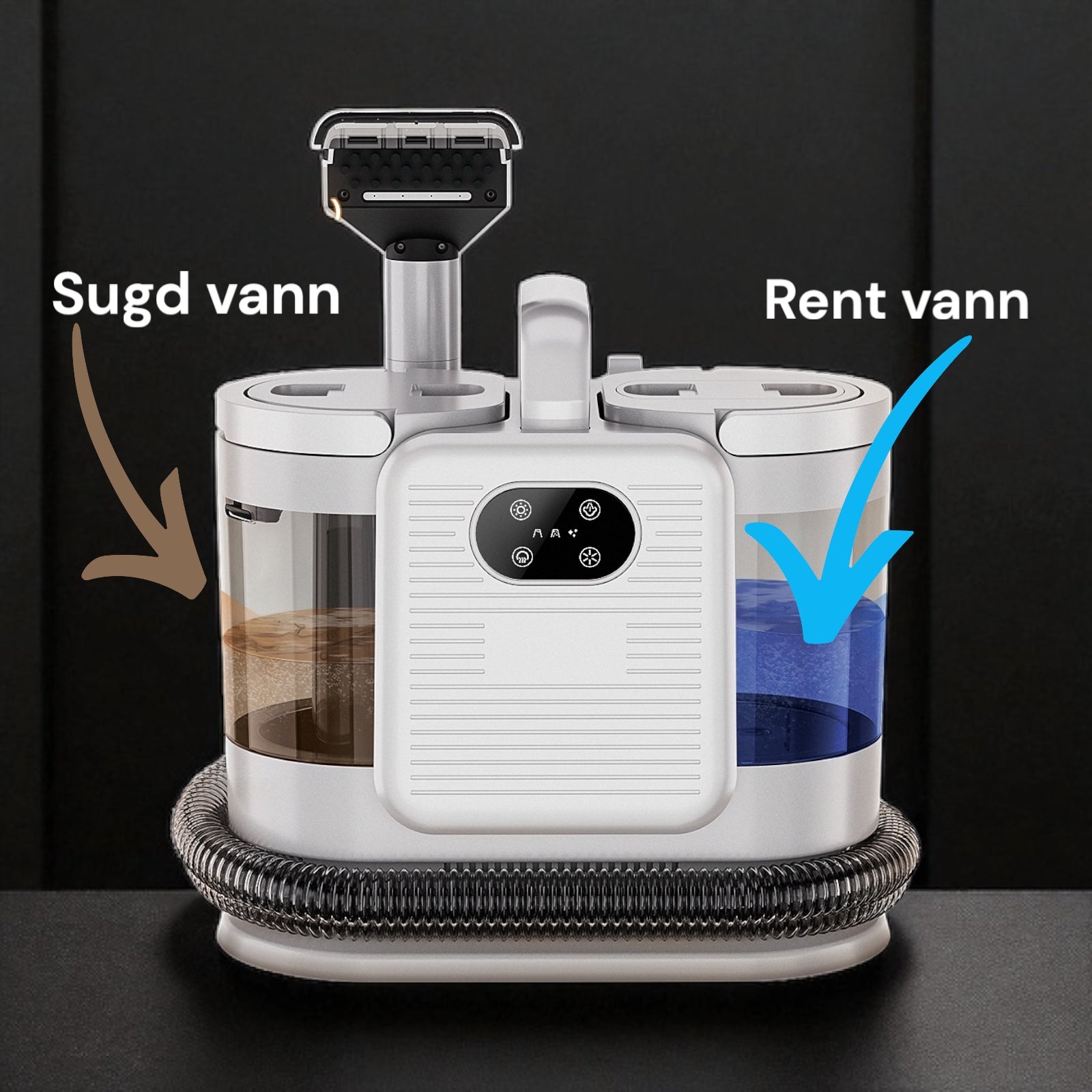 Tepperenser med damp – tekstilrenser til sofa, bil og dyrehår (C988)