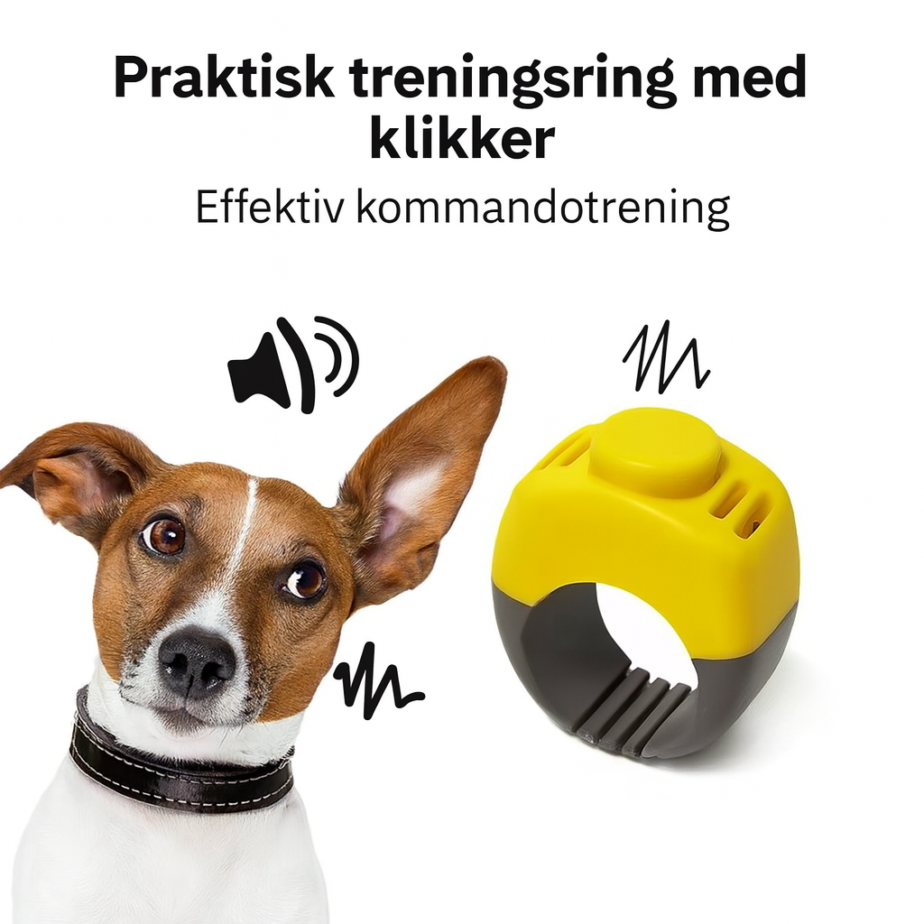 Click X treningsring med klikker – praktisk klikkerring til hund