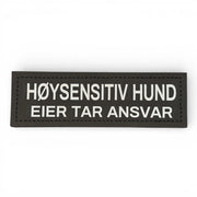 Høysensitiv hund patch – borrelåsmerke 16 x 5 cm