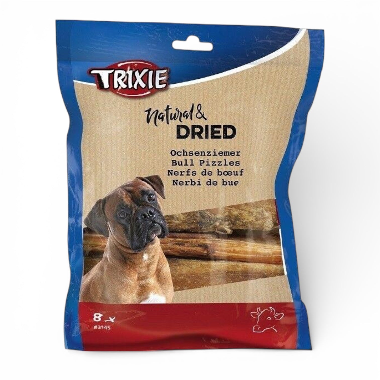 Oksemuskel til hund – Trixie 12 cm 8 stk