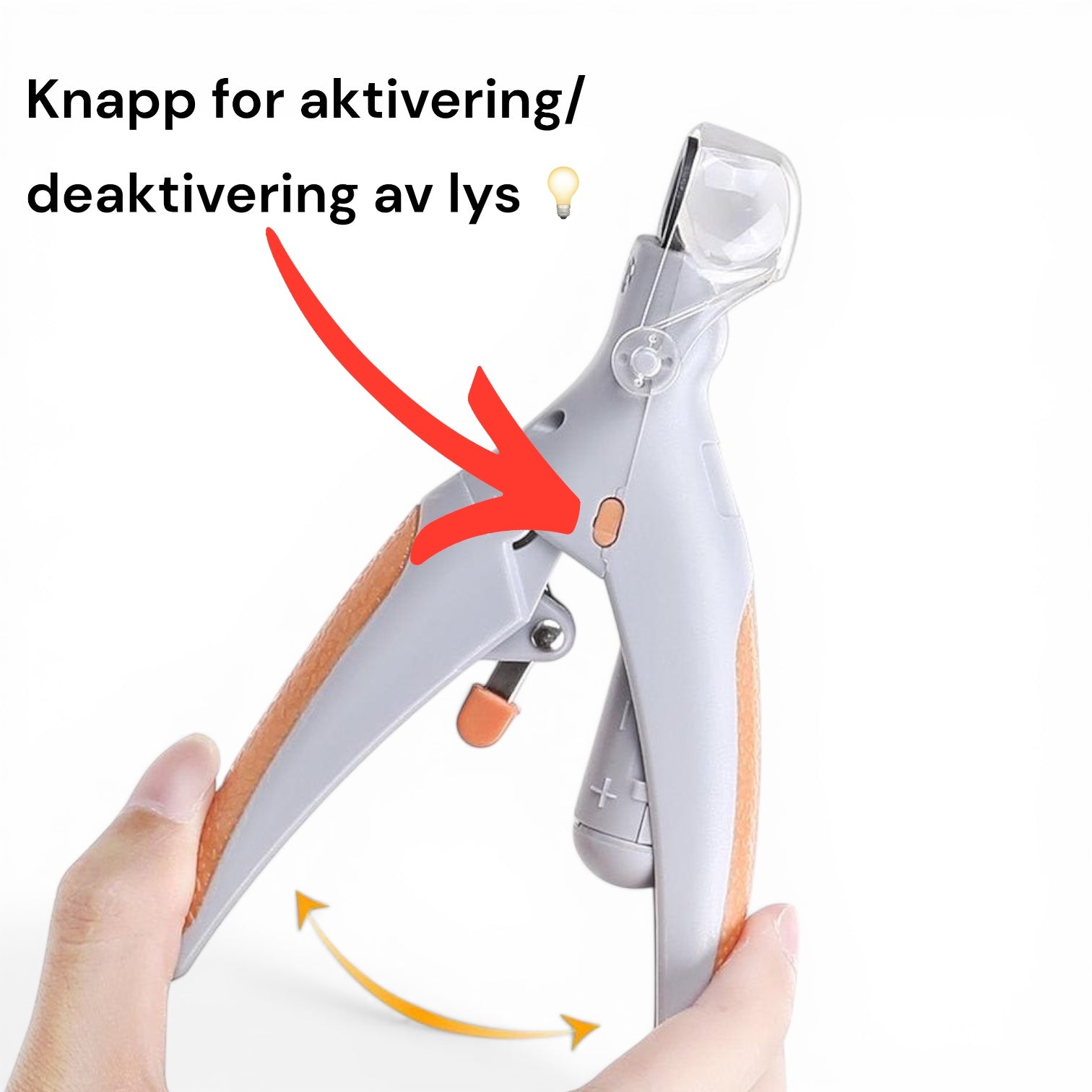 Kloklipper til hund med LED-lys