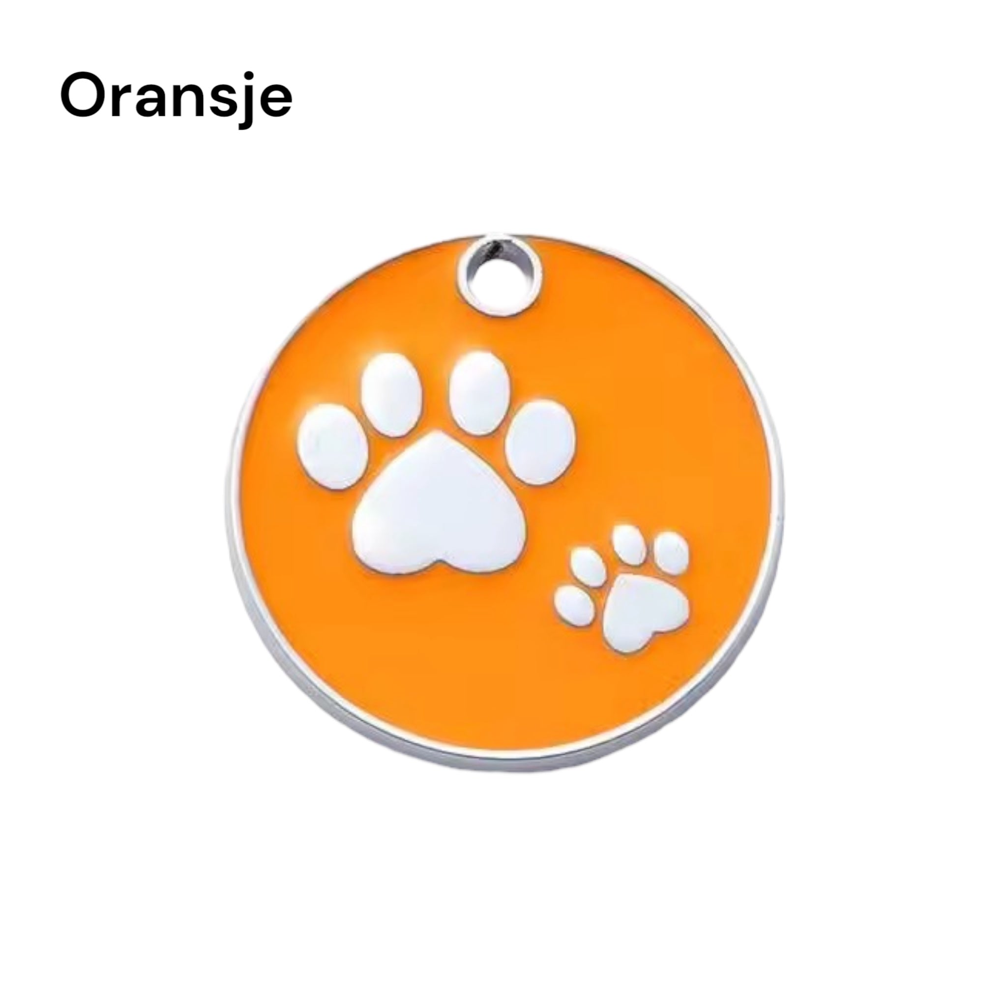 ID-brikke med poteavtrykk – gravert navnebrikke til hund