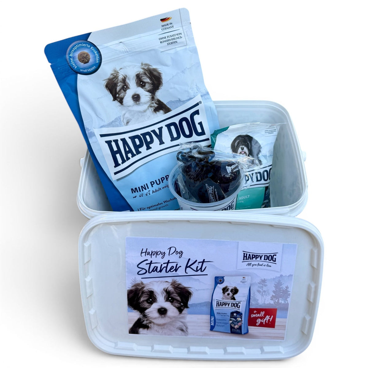 Happy Dog startpakke til liten valp – Fit & Vital