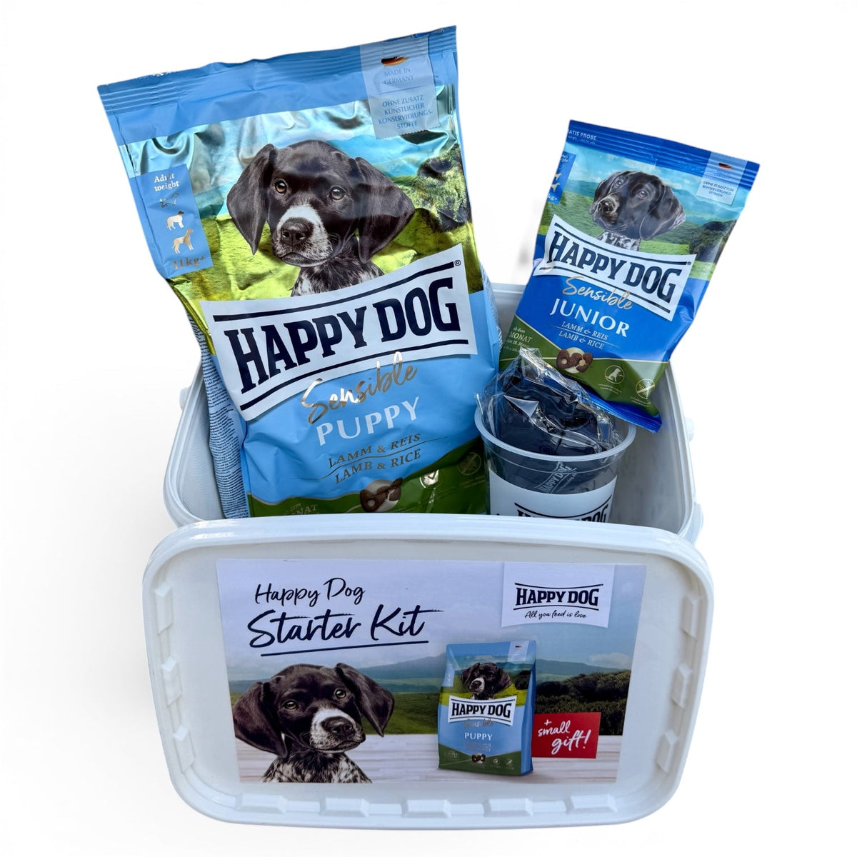 Happy Dog startpakke til valp – lam og ris