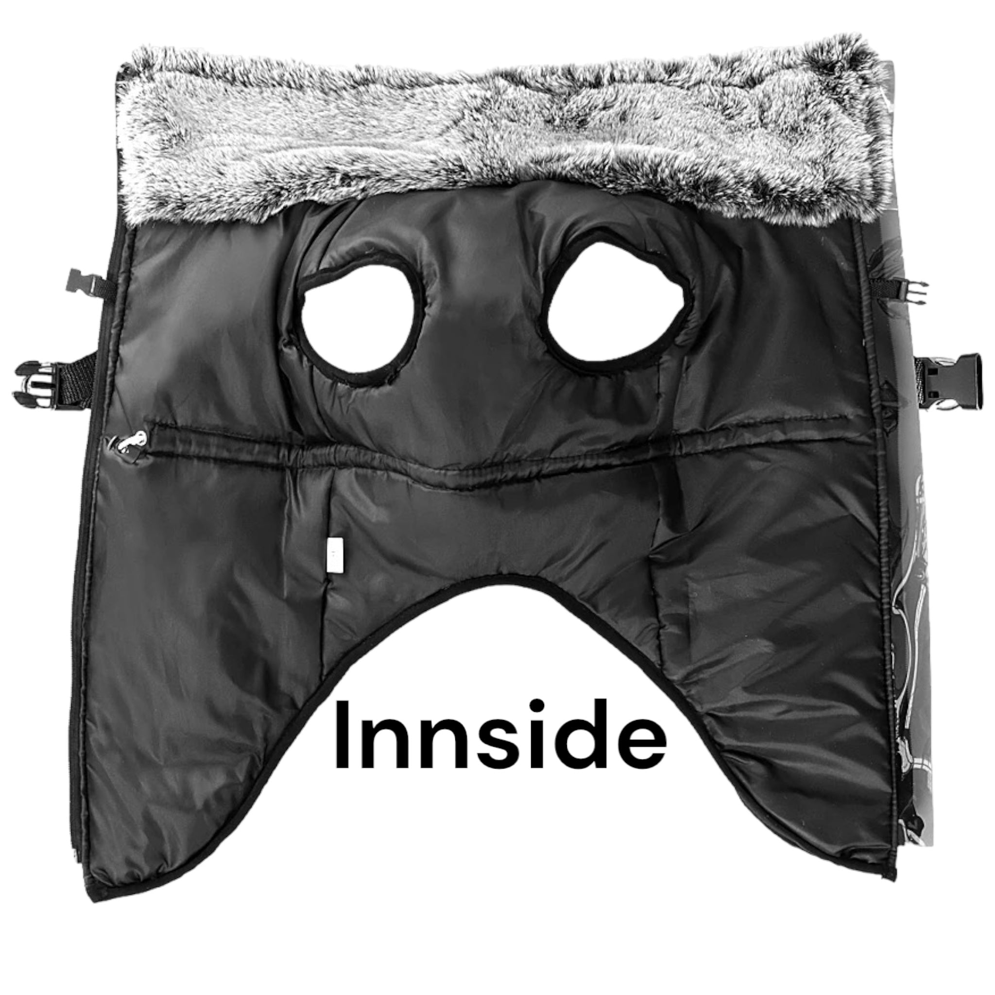 Vinterdekken til hund med refleks og integrert sele