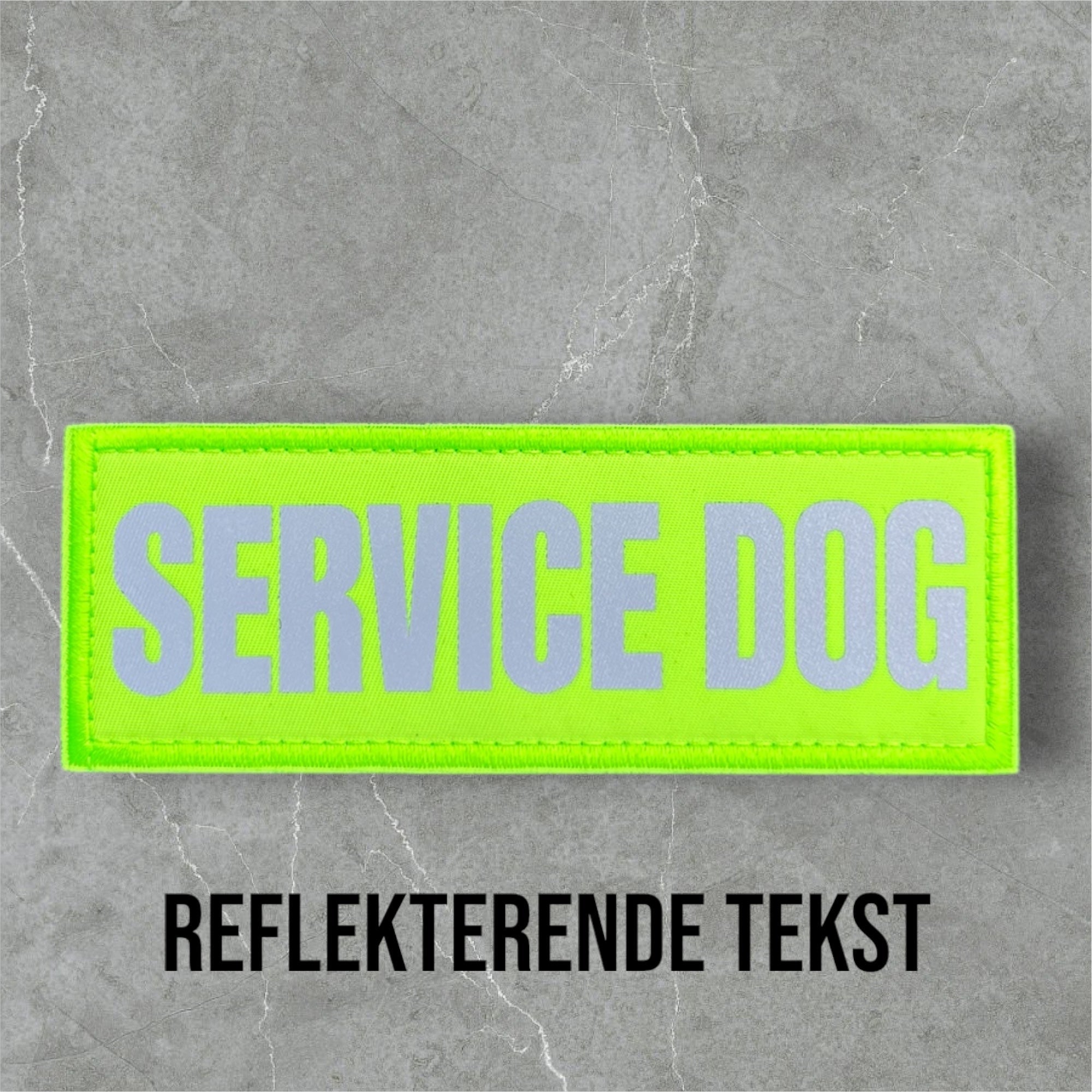 Service Dog patch til hundesele – borrelåsmerke