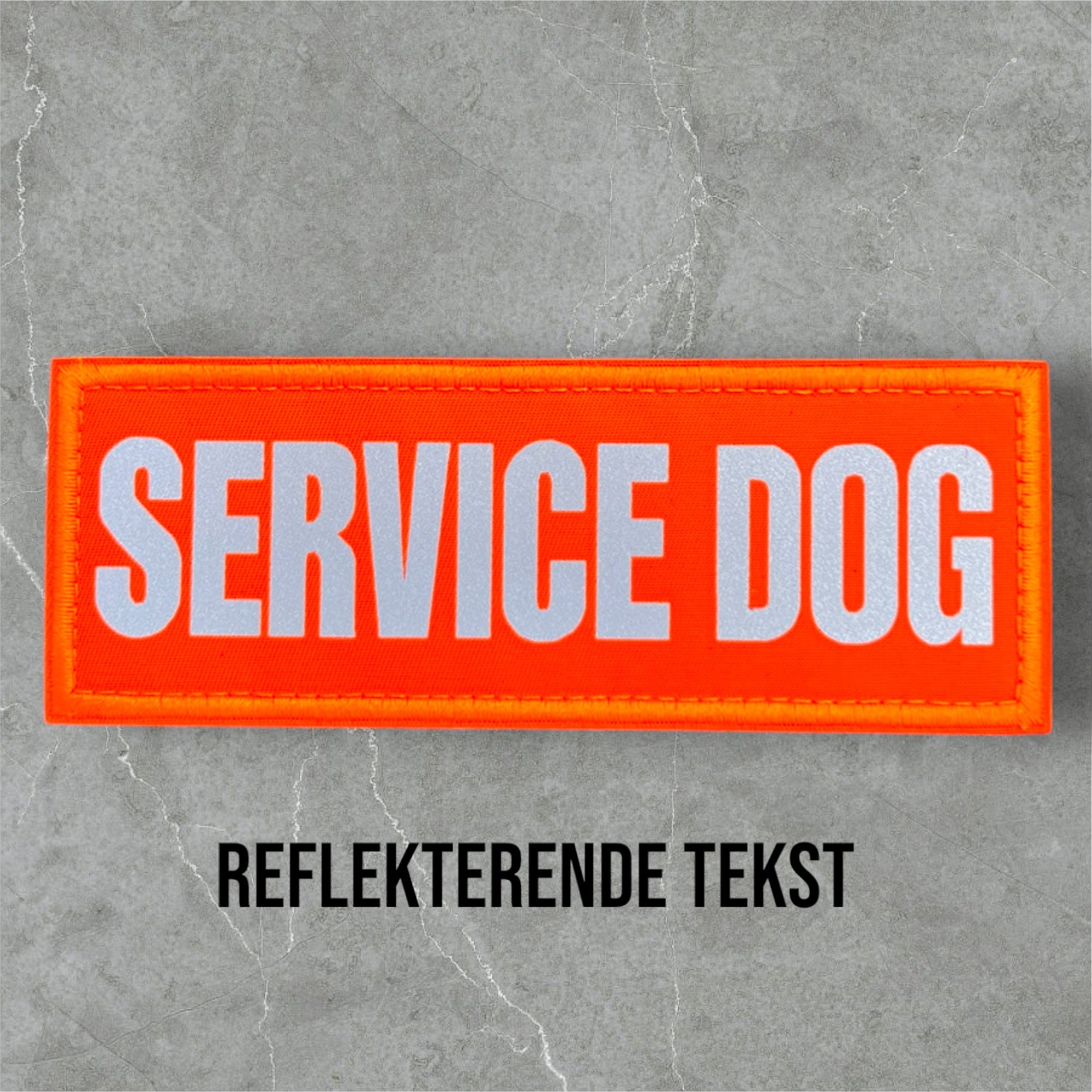 Service Dog patch til hundesele – borrelåsmerke