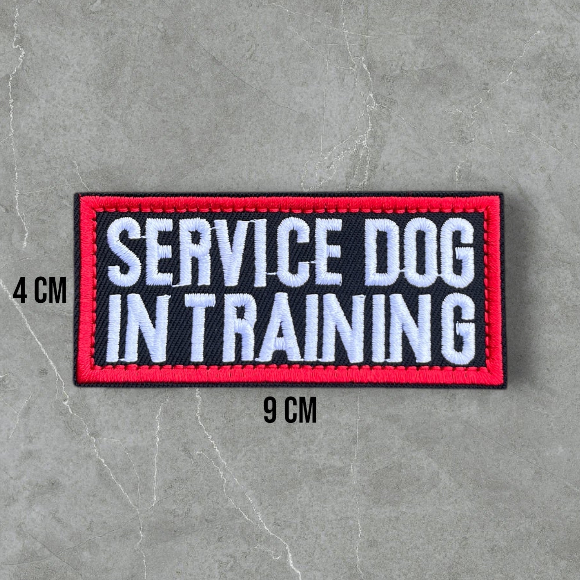 Service Dog patch til hundesele – borrelåsmerke