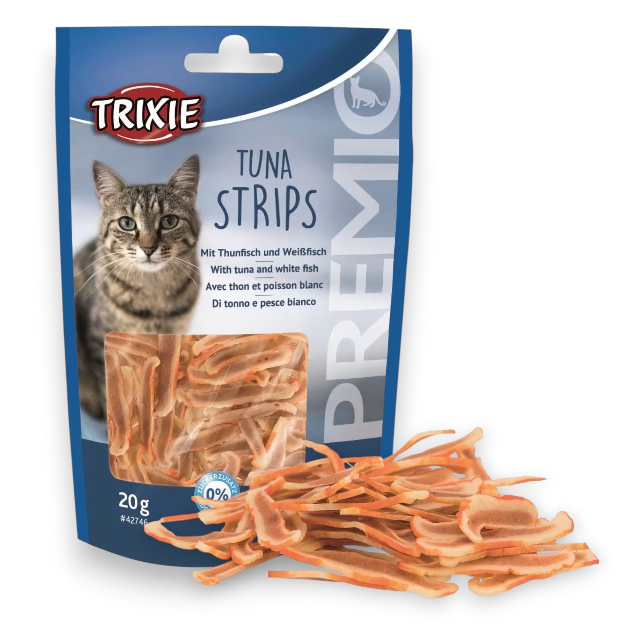 Trixie Premio Tuna Strips 20 g – myke godbiter med fisk