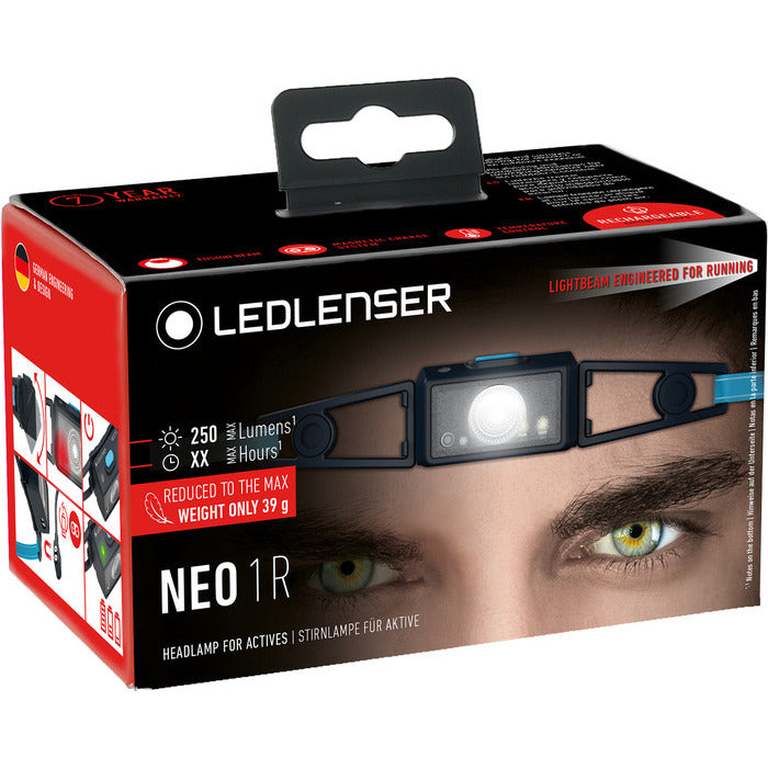 Ledlenser NEO1R hodelykt 250 lm – oppladbar lykt til tur