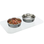 Matunderlag til hund og katt 48 x 30 cm – transparent antiskli