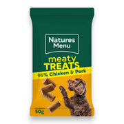Natures Menu treningsgodbiter med kylling og svin – 50 g