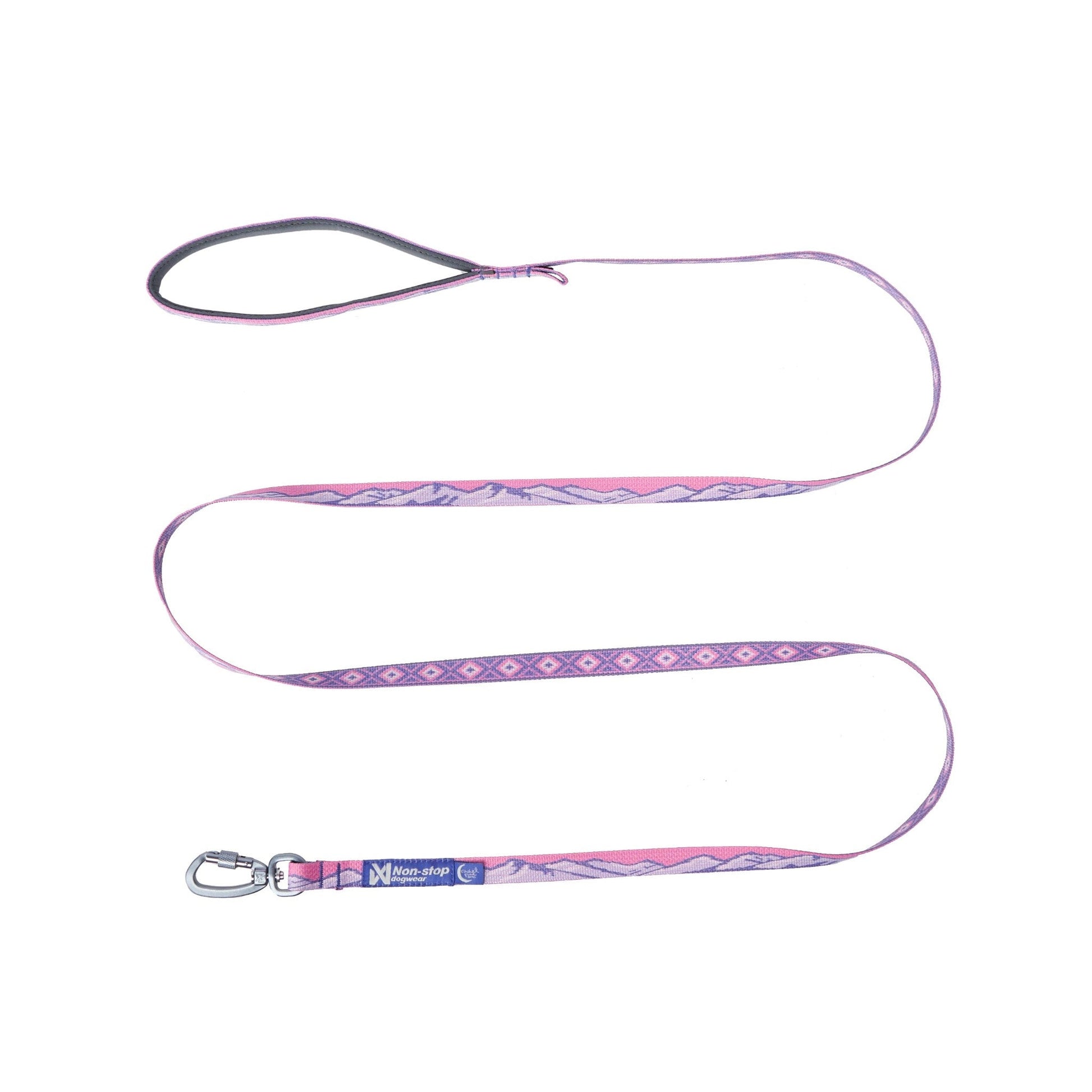 Non-stop Dogwear Trail Quest Leash Rachel Pohl Edition hundebånd med polstret håndtak og reflekterende detaljer