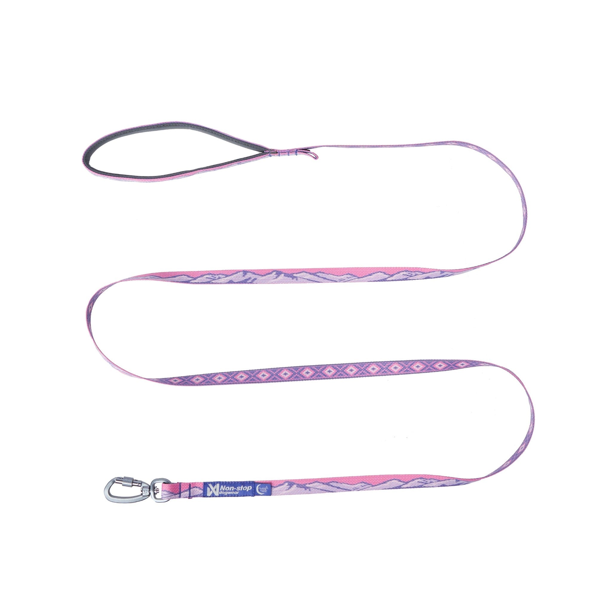 Non-stop Dogwear Trail Quest Leash Rachel Pohl Edition hundebånd med polstret håndtak og reflekterende detaljer