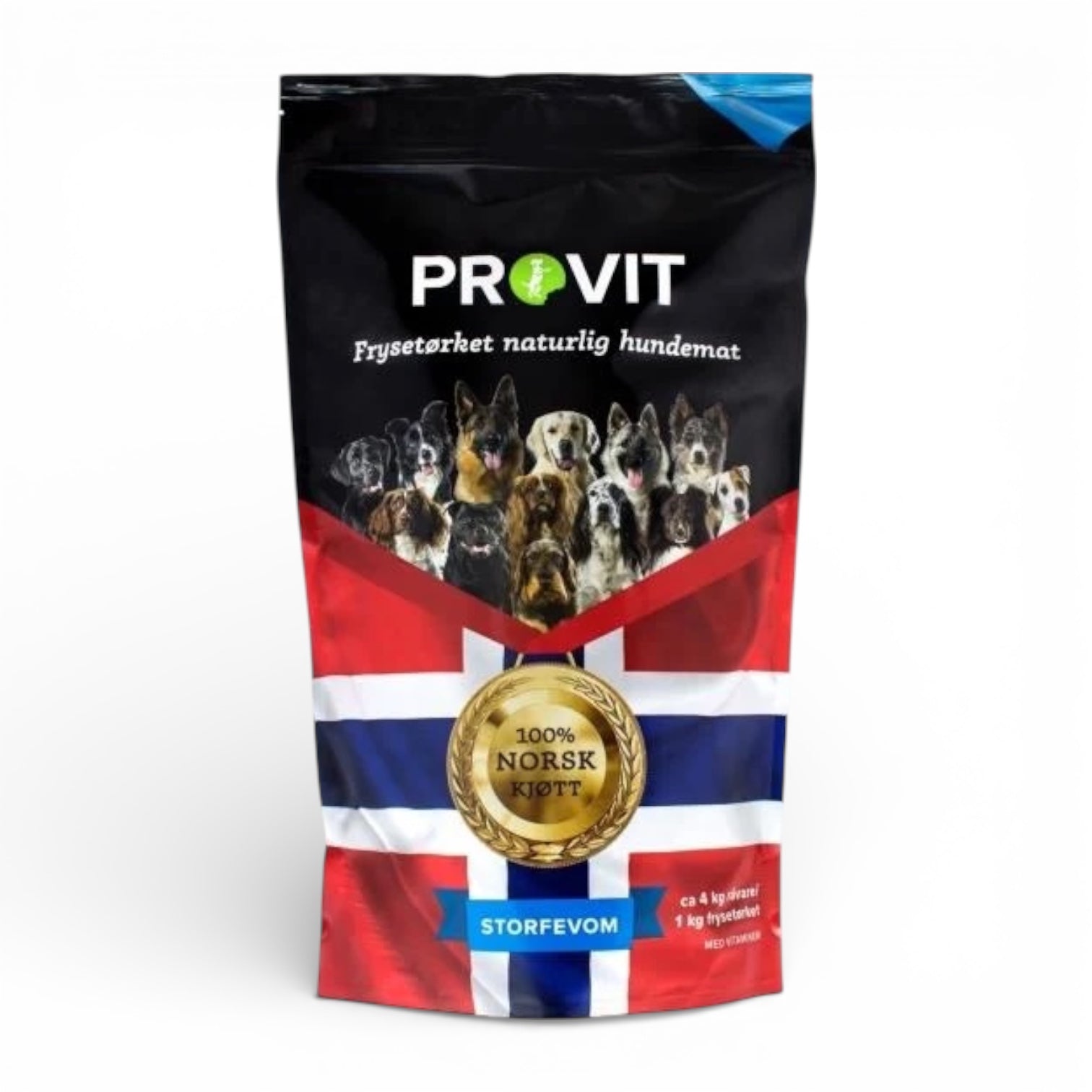 PROVIT frysetørket storfevom – fullfôr 1 kg