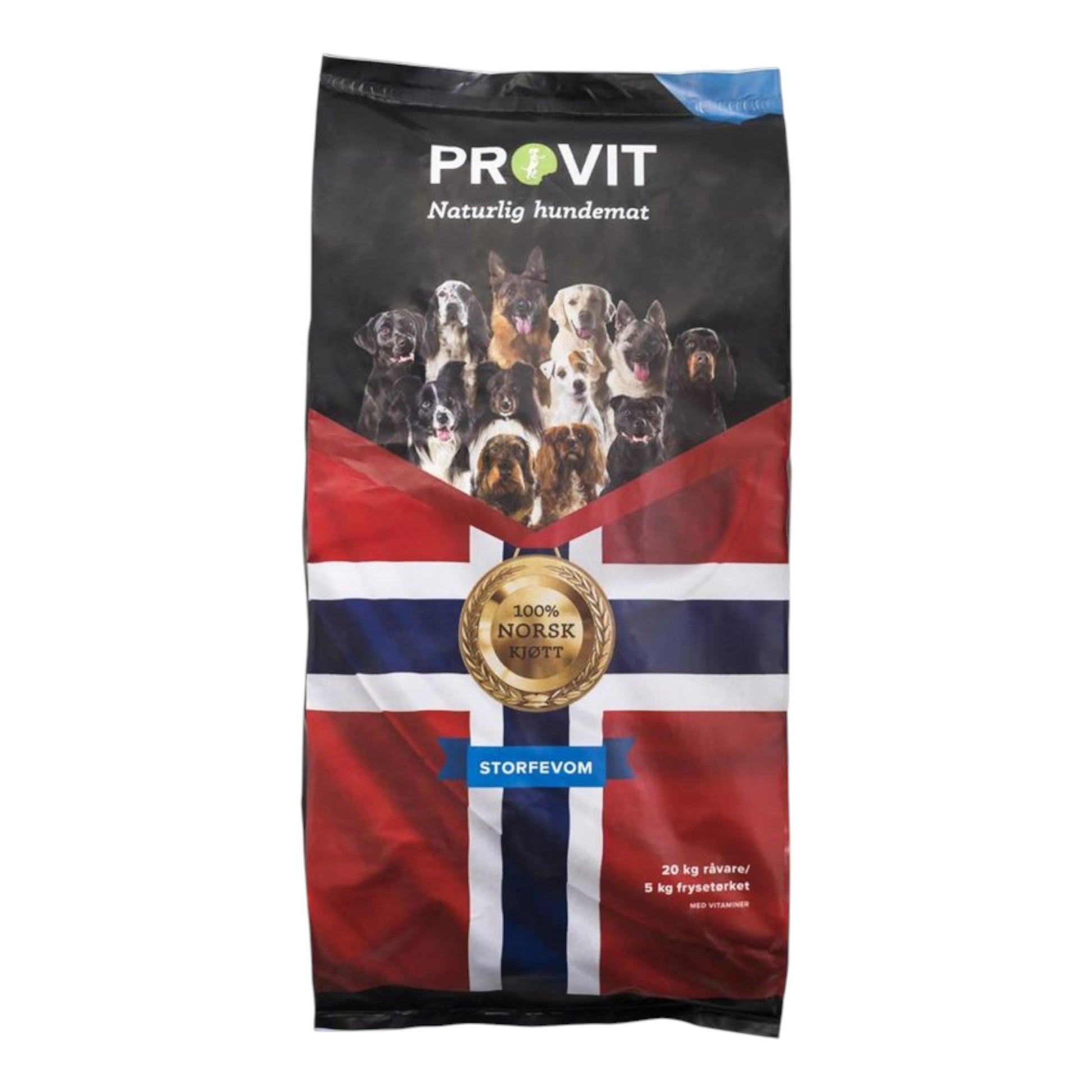 5 kilo med provit frysetørket vom