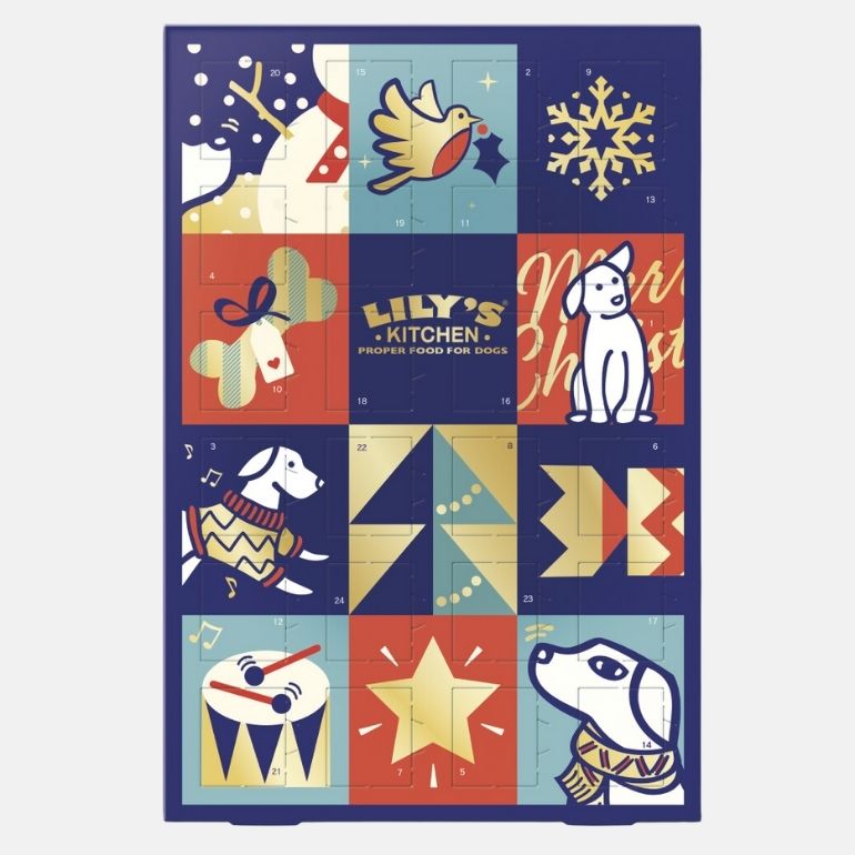 Bilde av vakker julekalender til hund.